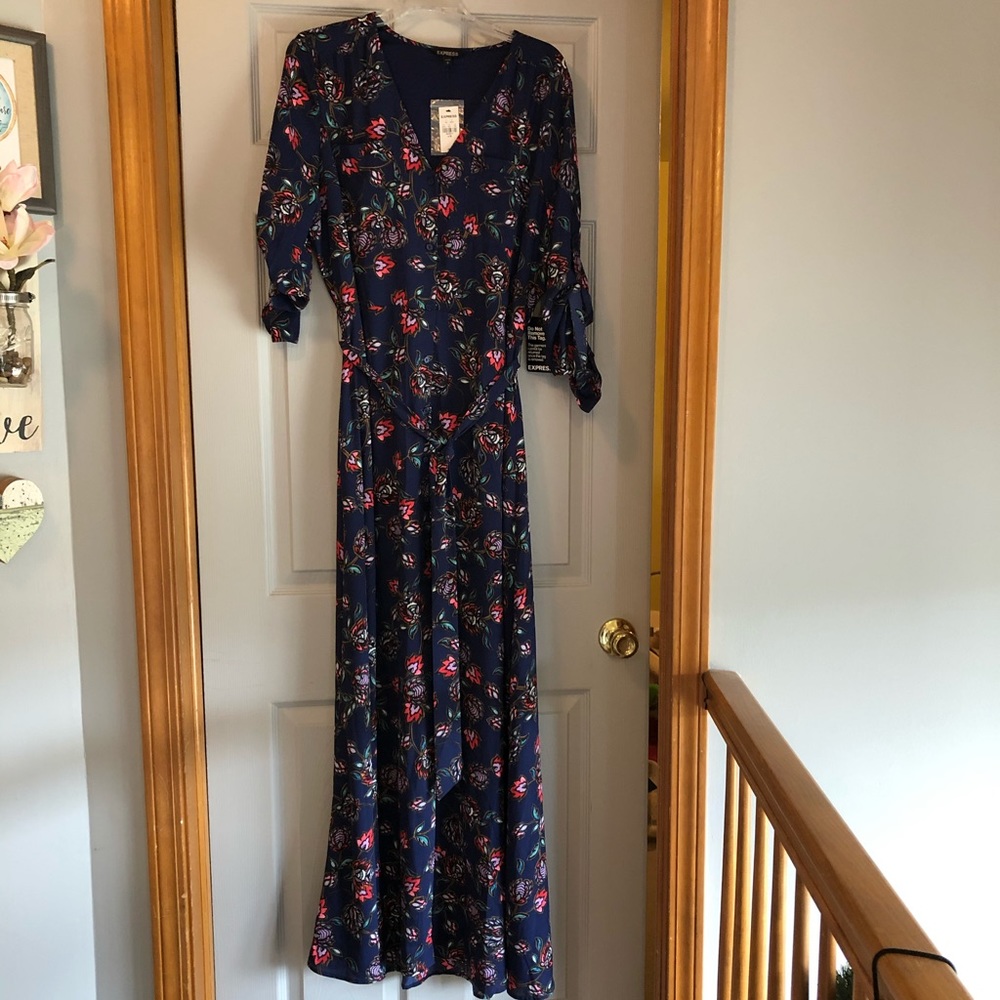 Maxi floral dress from Express; brand new